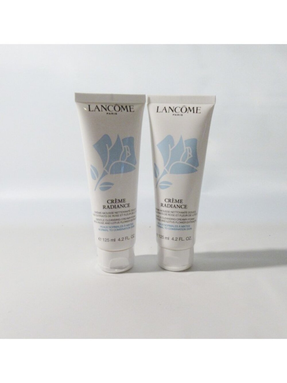 Set of 2 LANCOME Creme Radiance Gentle Cleansing Creamy Foam Cleanser 4.2 oz eac